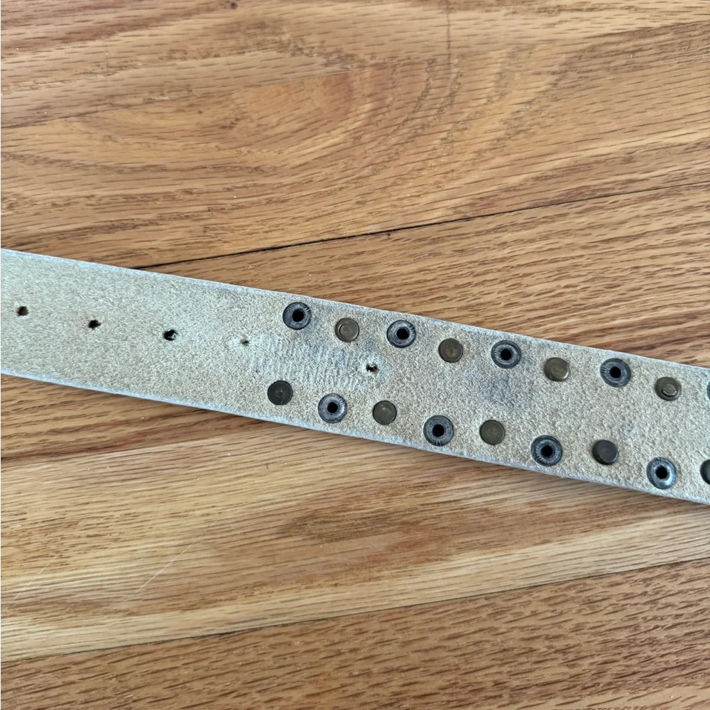Vintage Nine West white studded belt size L